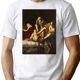Artemisia Gentileschi'S Judith Slaying Holofernes T-Shirt for Men & Women, T-Shirts Graphic Tee - White