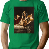Artemisia Gentileschi'S Judith Slaying Holofernes T-Shirt for Men & Women, T-Shirts Graphic Tee - Green