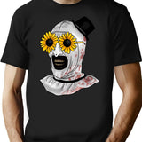 Artsy Clown Sunnies T-Shirt for Men & Women, T-Shirts Graphic Tee - Black