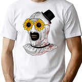 Artsy Clown Sunnies T-Shirt for Men & Women, T-Shirts Graphic Tee - White