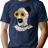 Artsy Clown Sunnies T-Shirt for Men & Women, T-Shirts Graphic Tee - Navy