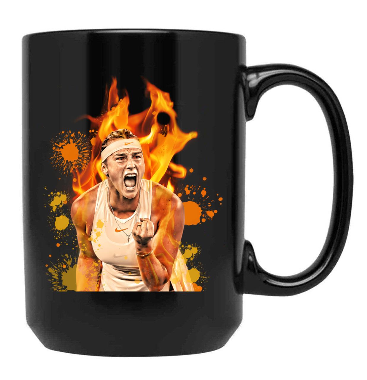 Arya Sabalenka Black Coffee Mug, Gift Coffee Mug