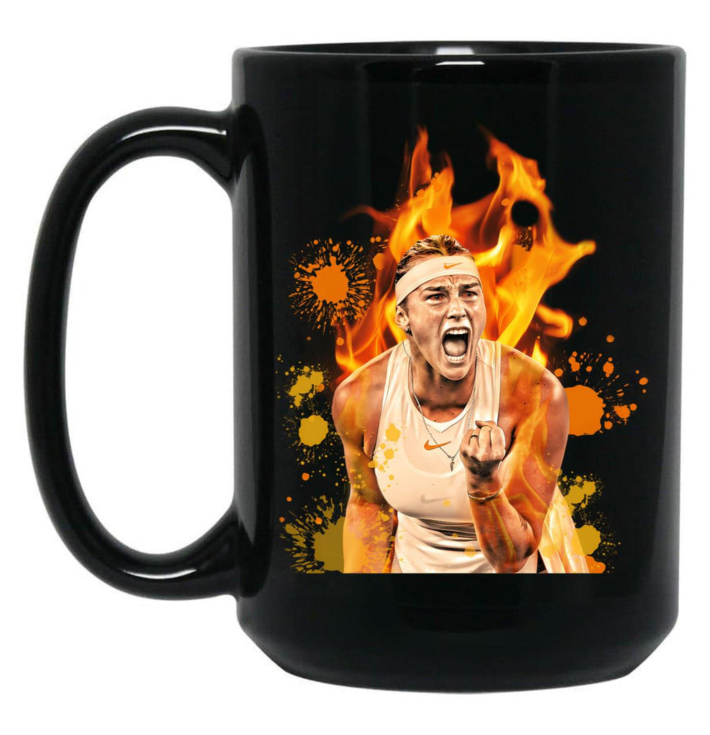 Arya Sabalenka Black Coffee Mug, Gift Coffee Mug