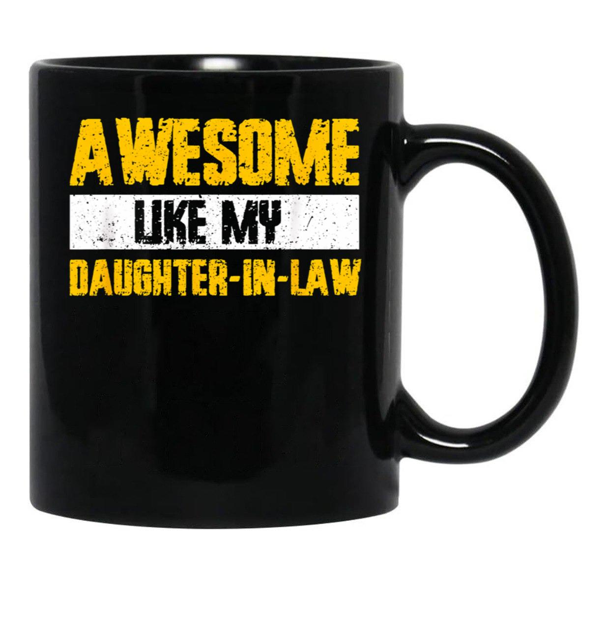 As Amazing As My Daughter-In-Law Black Coffee Mug - Black