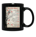 As I Sit In Heaven Poem Poster Black Coffee Mug - Black
