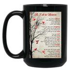As I Sit In Heaven Poem Poster Black Coffee Mug