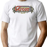 Ascot Speedway 1957 Long  Premium Heavyweight Cotton T-Shirt - White
