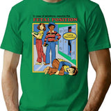 Assume The Fetal Position T-Shirt for Men & Women, T-Shirts Graphic Tee - Green