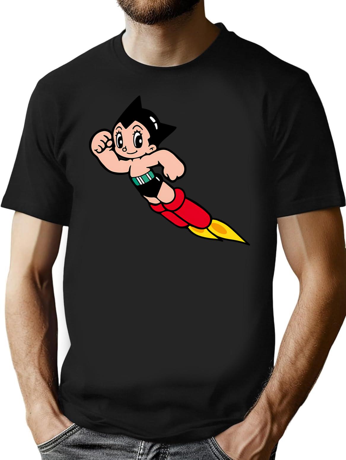 Astroboy T-Shirt for Men & Women, T-Shirts Graphic Tee - Black
