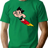 Astroboy T-Shirt for Men & Women, T-Shirts Graphic Tee - Green
