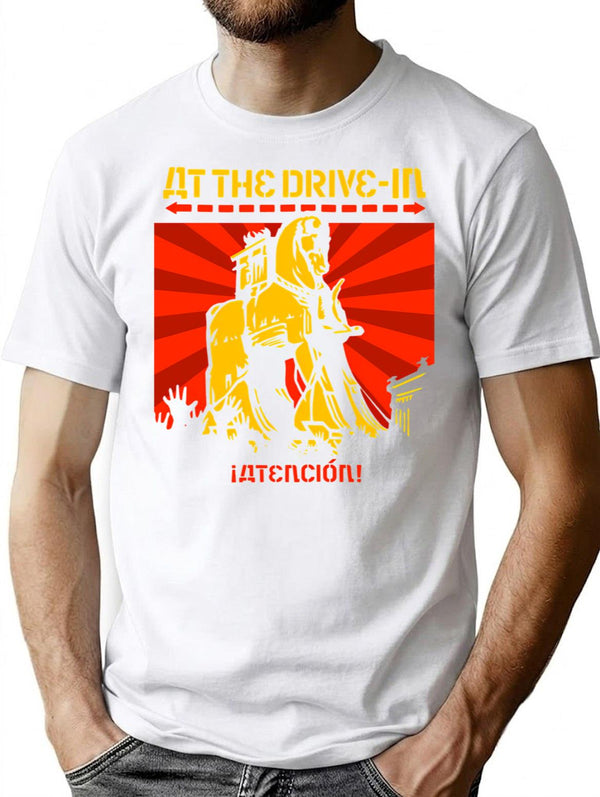 At The Drive-In Atencion Relationship Of Command One Armed Scissor Rolodex Propaganda Vintage 2000 T-Shirt for Men & Women, T-Shirts Graphic Tee - White