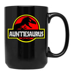 Auntiesaurus Rex - Funny Auntie Shirts Black Coffee Mug, Gift Coffee Mug