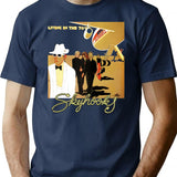 Ausrock 08 Skyhooks Vintage Living In The 70'S T-Shirt for Men & Women, T-Shirts Graphic Tee - Navy