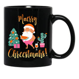 Australian Christmas Black Coffee Mug, Gift Coffee Mug - Black