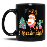 Australian Christmas Black Coffee Mug, Gift Coffee Mug - Black
