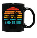 Australian Labradoodle Vintage Retro Black Coffee Mug, Gift Coffee Mug - Black