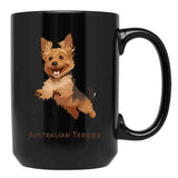 Australian Terrier Black Coffee Mug, Gift Coffee Mug