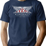 Avro Logo T-Shirt for Men & Women, T-Shirts Graphic Tee - Navy