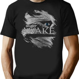 Awake T-Shirt for Men & Women, T-Shirts Graphic Tee - Black