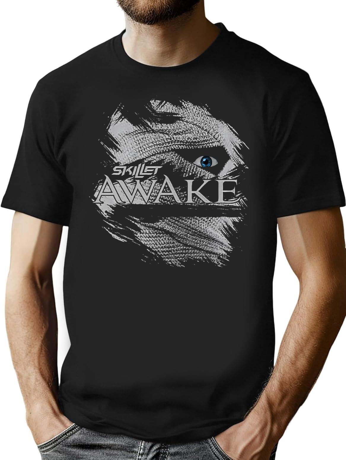 Awake T-Shirt for Men & Women, T-Shirts Graphic Tee - Black