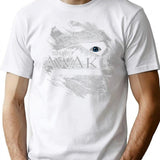 Awake T-Shirt for Men & Women, T-Shirts Graphic Tee - White