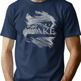 Awake T-Shirt for Men & Women, T-Shirts Graphic Tee - Navy