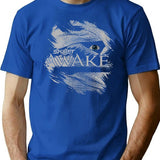Awake T-Shirt for Men & Women, T-Shirts Graphic Tee - Blue