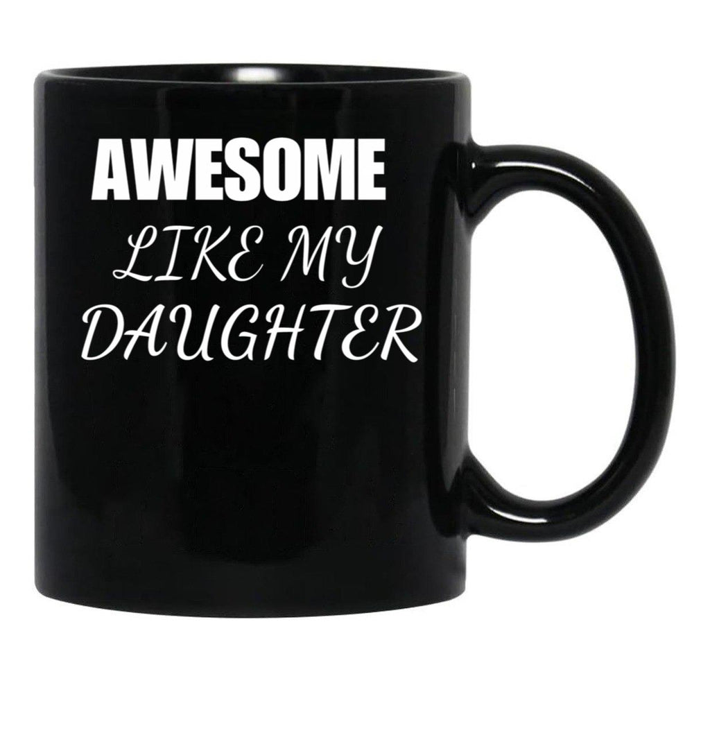 Awesome Daughter (1) Black Coffee Mug - Black