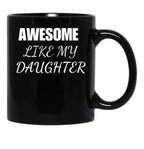 Awesome Daughter (1) Black Coffee Mug - Black