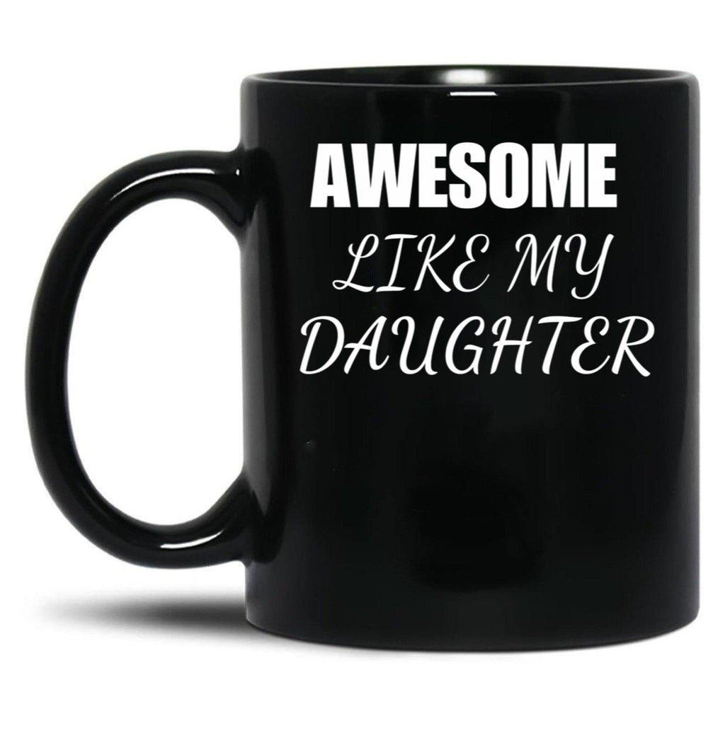 Awesome Daughter (1) Black Coffee Mug