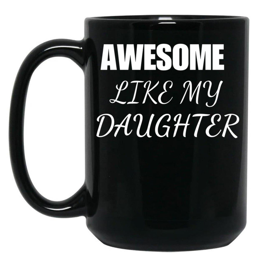 Awesome Daughter (1) Black Coffee Mug