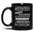 Awesome Daughter Black Coffee Mug