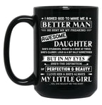 Awesome Daughter Black Coffee Mug