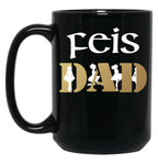 Awesome Feis Dad Gift For Father Of Irish Dancer Black Coffee Mug, Gift Coffee Mug