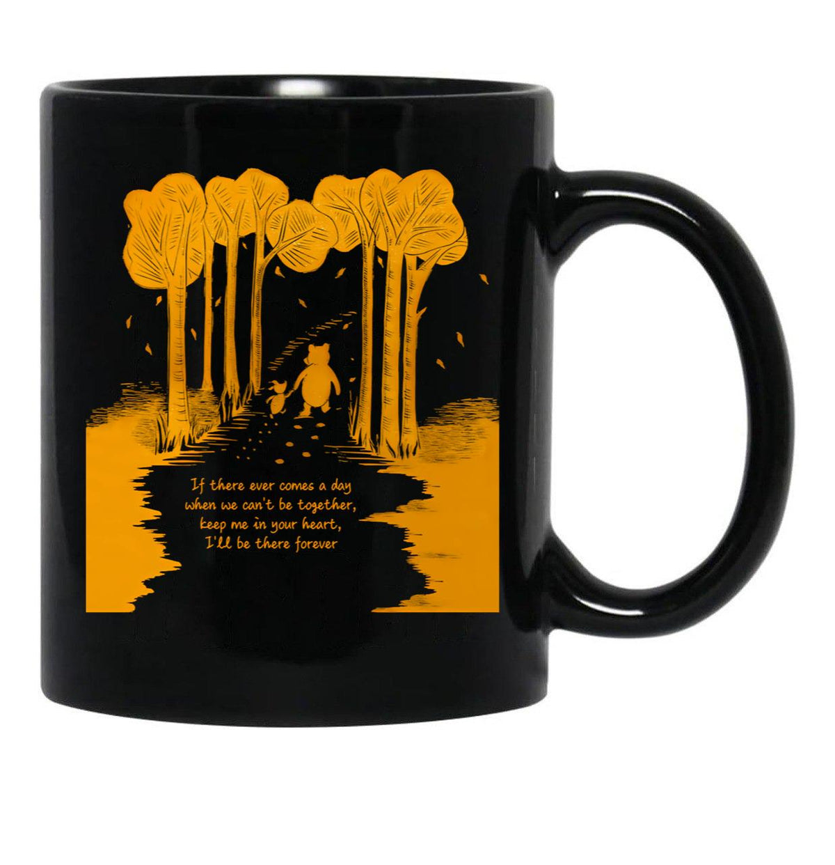 Awesome First Day Winnie Mom Dad The Pooh Funny Life Retro Style Art Black Coffee Mug, Gift Coffee Mug - Black