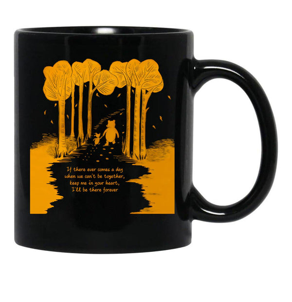 Awesome First Day Winnie Mom Dad The Pooh Funny Life Retro Style Art Black Coffee Mug, Gift Coffee Mug - Black