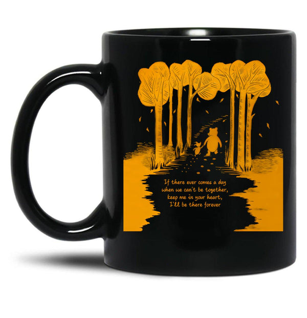 Awesome First Day Winnie Mom Dad The Pooh Funny Life Retro Style Art Black Coffee Mug, Gift Coffee Mug - Black