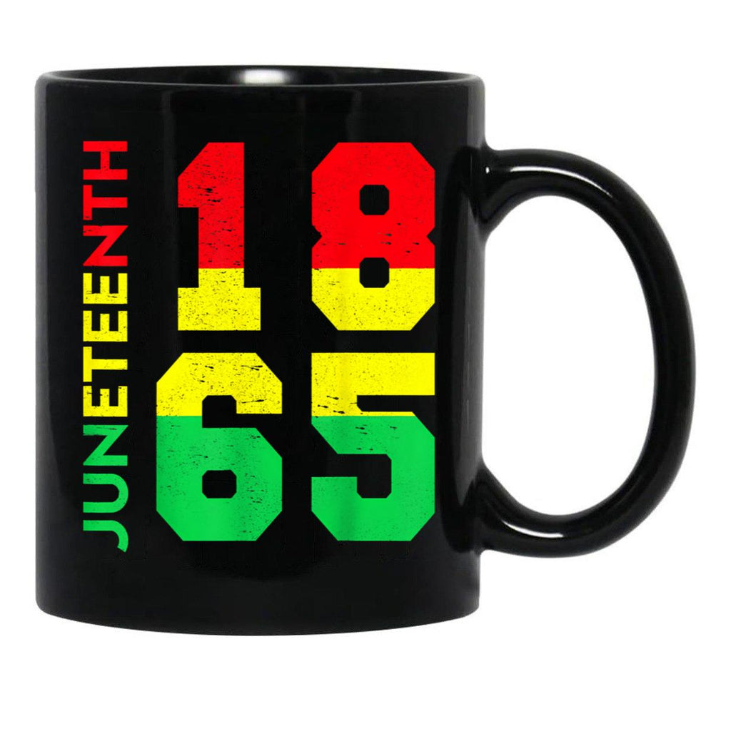 Awesome Juneteenth Day Mug Black History Independence1865 Black Coffee Mug - Black