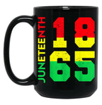 Awesome Juneteenth Day Mug Black History Independence1865 Black Coffee Mug