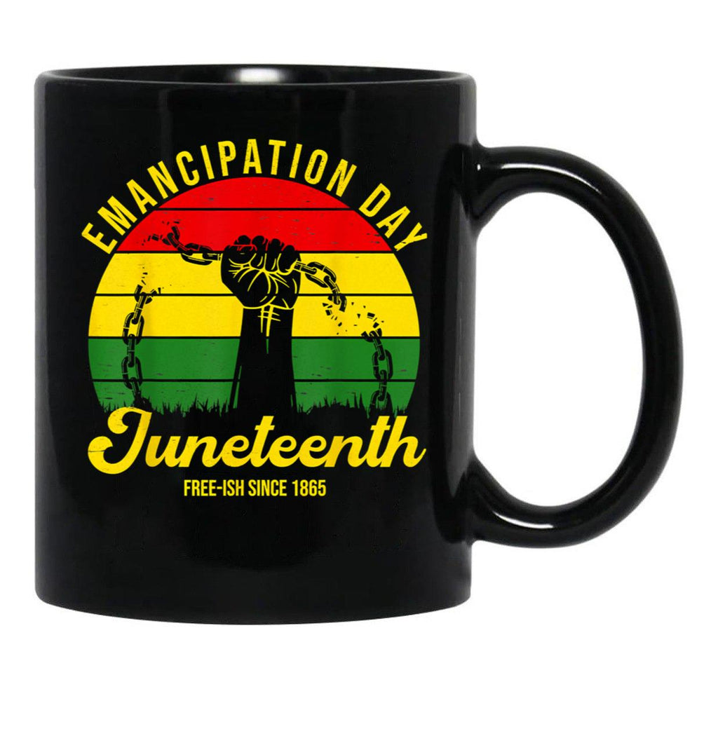 Awesome Juneteenth Mug Emancipation Day 1865 Independence Black Coffee Mug - Black