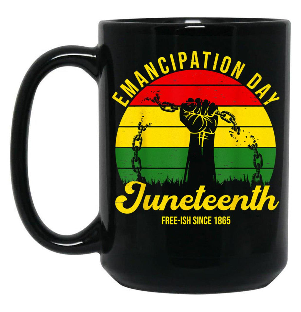 Awesome Juneteenth Mug Emancipation Day 1865 Independence Black Coffee Mug