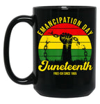 Awesome Juneteenth Mug Emancipation Day 1865 Independence Black Coffee Mug
