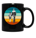Awesome Like My Daughter Funny Men'S And Wamen Funny Sticker Black Coffee Mug - Black