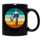 Awesome Like My Daughter Funny Men'S And Wamen Funny Sticker Black Coffee Mug - Black