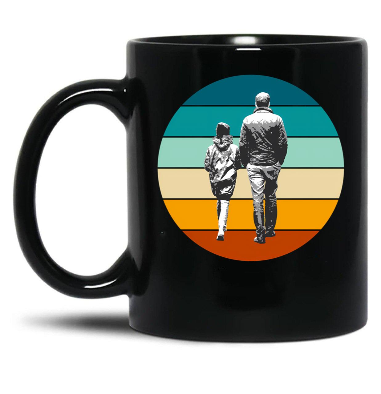 Awesome Like My Daughter Funny Men'S And Wamen Funny Sticker Black Coffee Mug