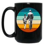 Awesome Like My Daughter Funny Men'S And Wamen Funny Sticker Black Coffee Mug