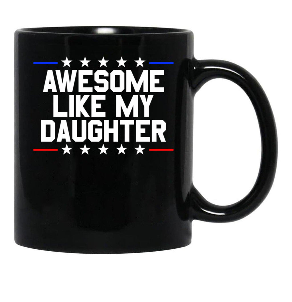 Awesome Like My Daughter Gear Black Coffee Mug - Black