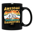 Awesome Like My Daughter Gifts Men Funny Fathers Day Dad (10) Black Coffee Mug - Black