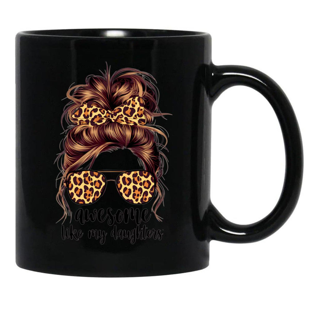 Awesome Like My Daughter (51) Black Coffee Mug - Black