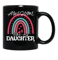 Awesome Like My Daughter (80) Black Coffee Mug - Black